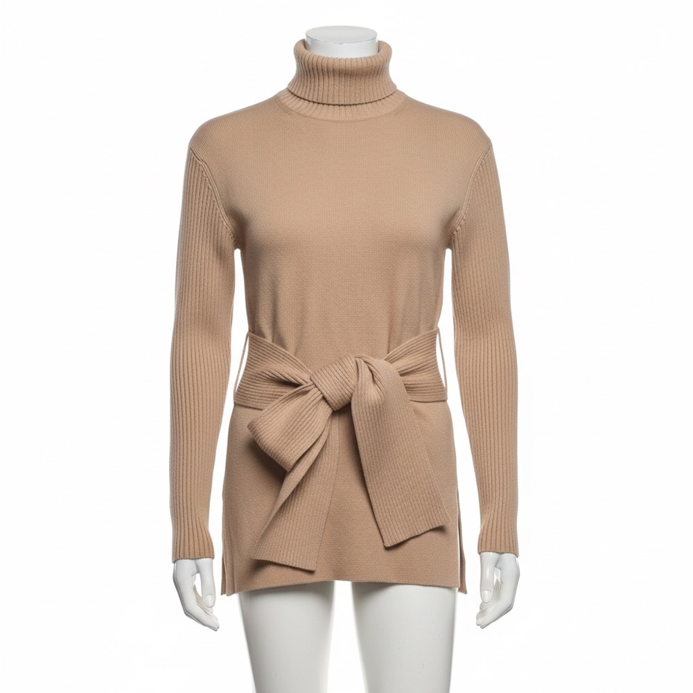 Elie Tahari Cream Turtleneck Sweater
